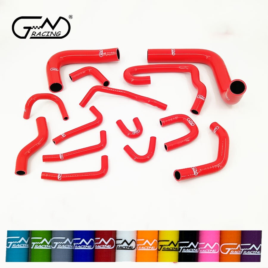 Fit 90-95 Toyota Pickup 4Runner 3.0 V6 LHD Silicone Radiator & Heater Hose Red