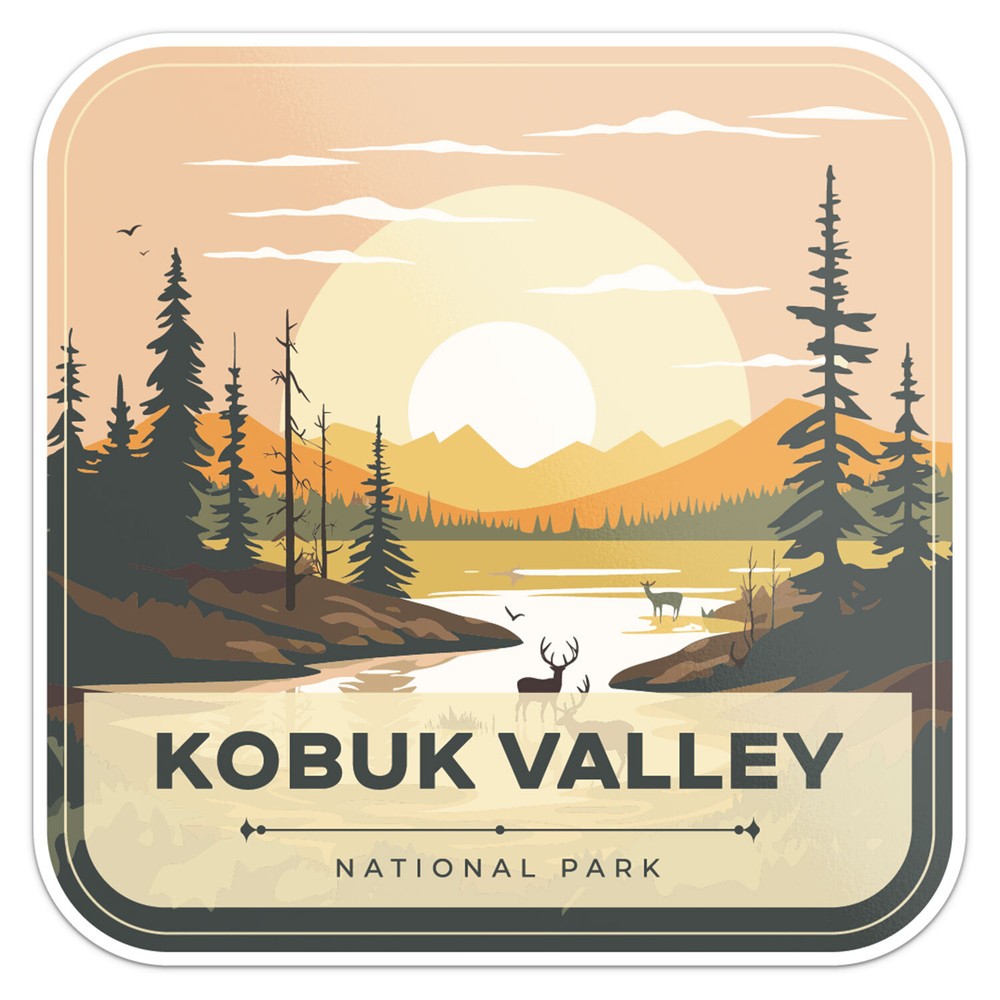 Kobuk Valley National Park USA Vinyl Decal Car Bumper Sticker