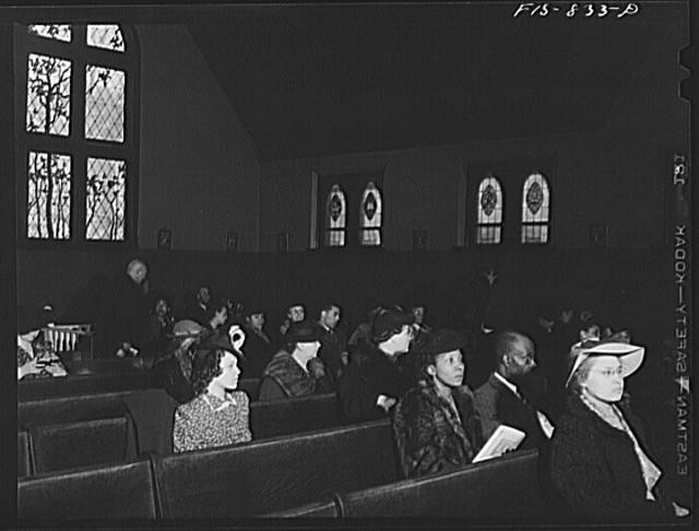 Chicago Illinois Saint Edmunds Episcopal Church Sunday Morning 1930s Interior