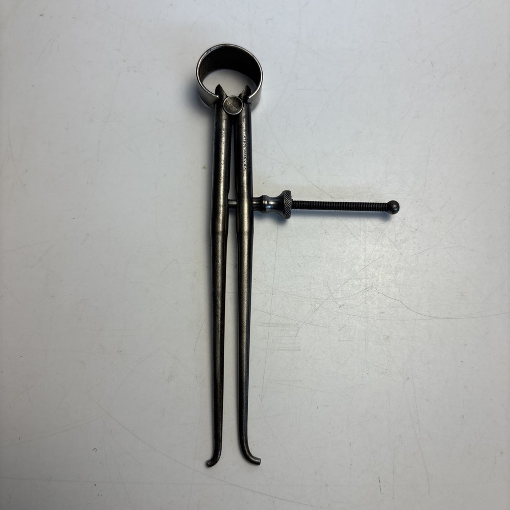 Vintage L.S. Starrett 6” Inside Calipers Spring Leg Machinist Tool USA