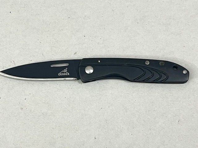 GERBER STL 2.0 KEY Ring Knife - Titanium Coating & Super Sharp Black - Great