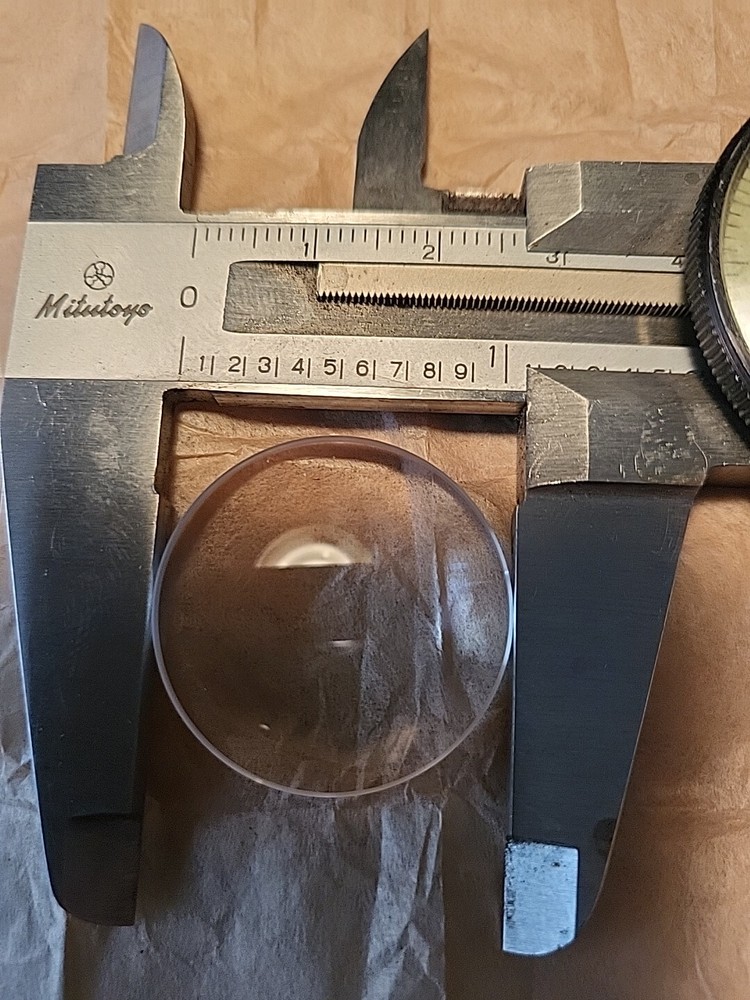 Bi-Convex Lens 27mm D X 6mm Center & 3mm Edge thickness, Military Optical Grade