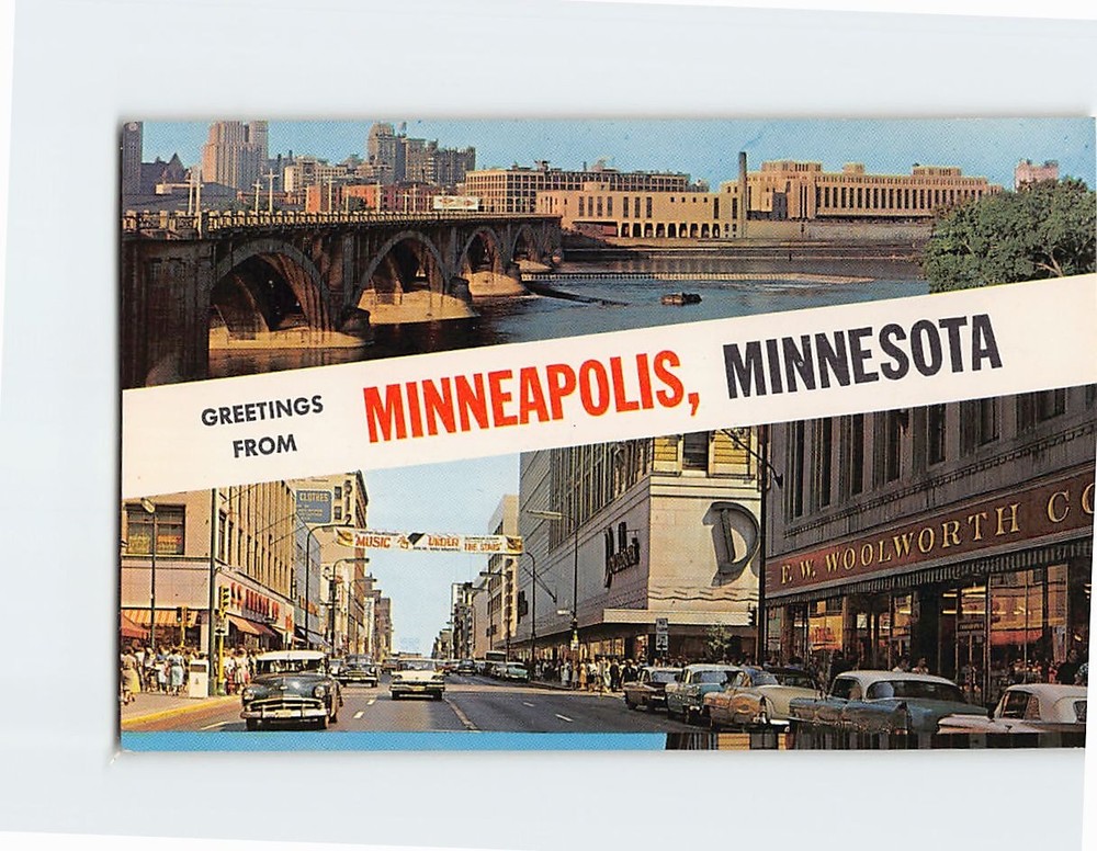 Postcard Greetings from Minneapolis Minnesota USA