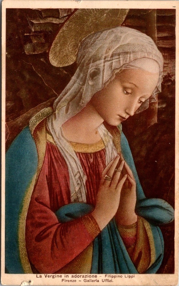 Dr Jim Stamps Postcard La Vergine In Adorazione Fillippino Lippi