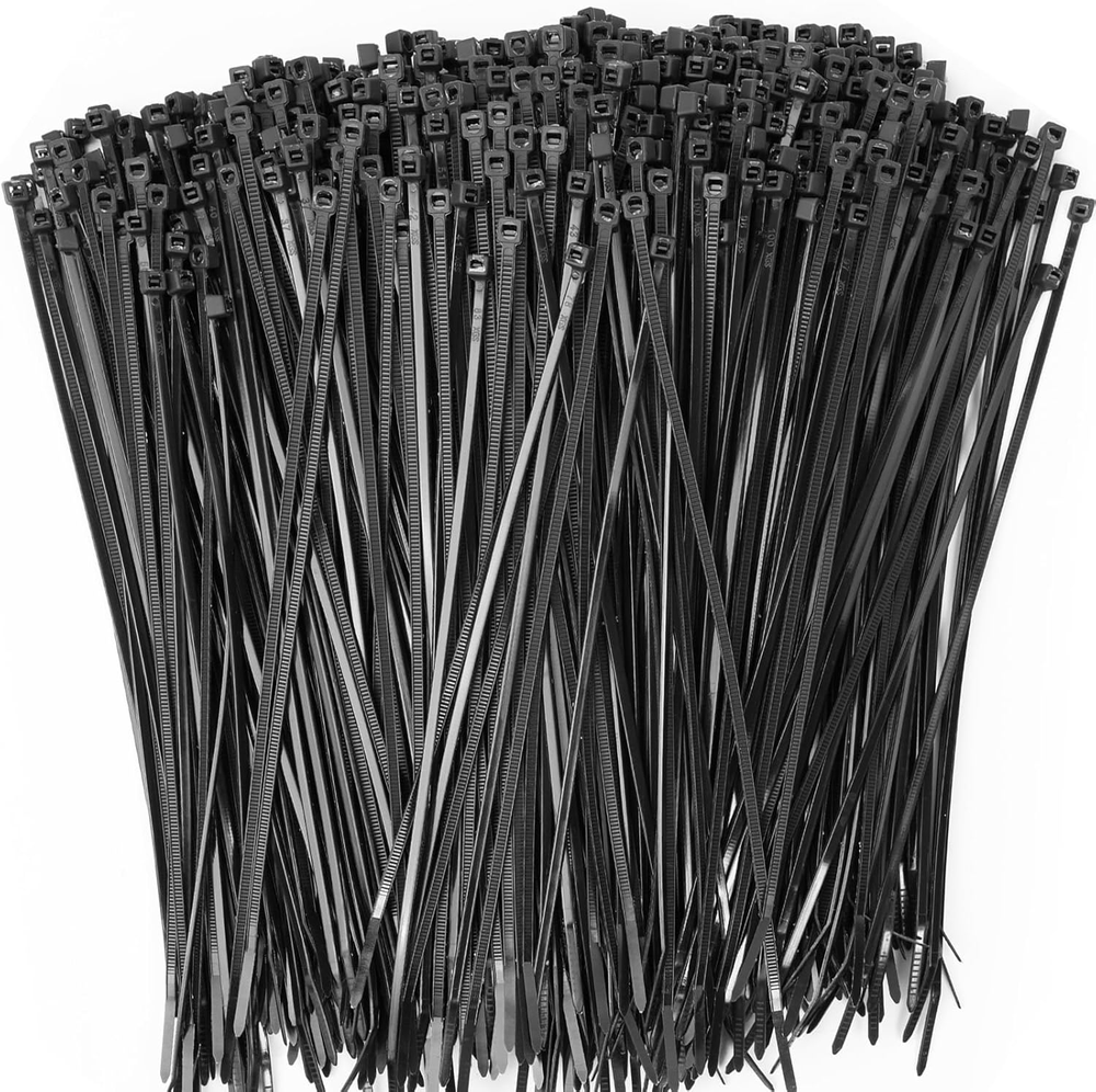 Zip Ties 8 Inch, 500Pcs Nylon Cable Ties 18Lb Heavy Duty Cord Strap Self-Lock...