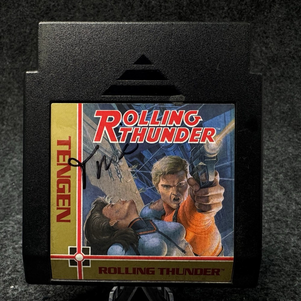 Tengen Rolling Thunder NES Nintendo Cartridge Shooter Action Game Tested