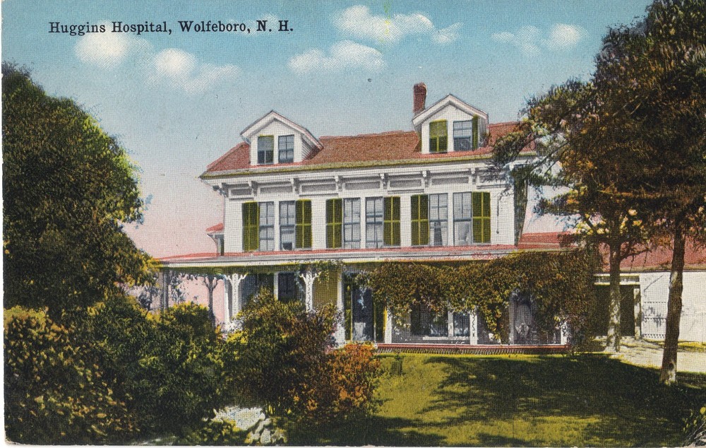 Wolfeboro NH Huggins Hospital Vintage DB Postcard