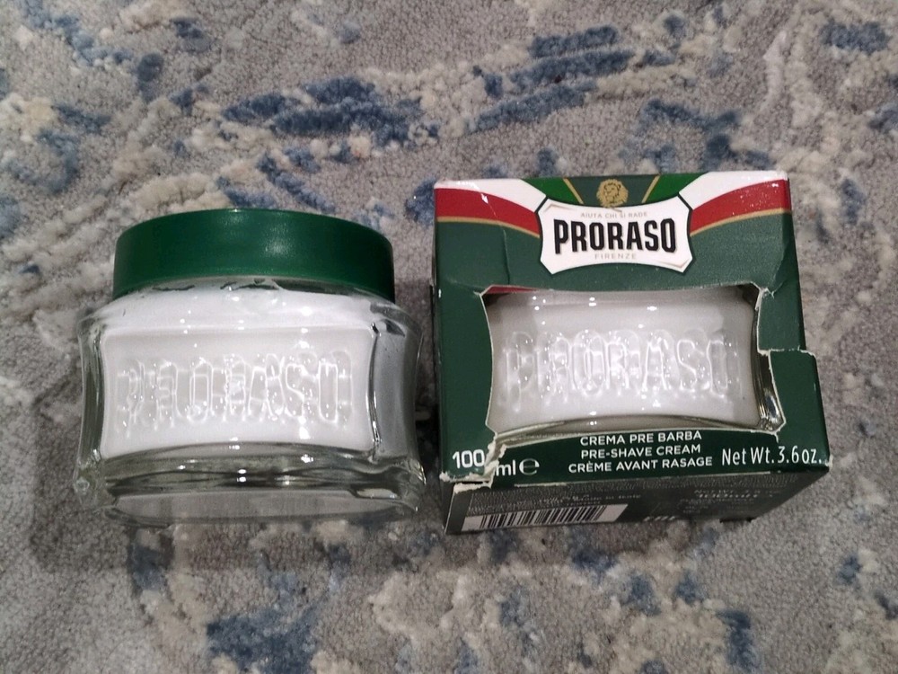 2x Proraso Pre-Shave Cream Refreshing With Eucalyptus Oil and Menthol 3.6 Ounce