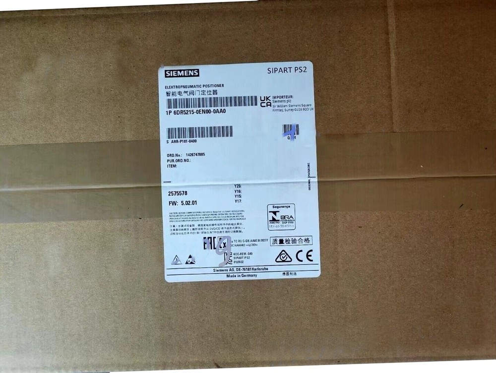 6DR5015-0EN00-0AA0 New Sealed Siemens PS2 Valve Positioner 6DR5015-0EN00-0AA0