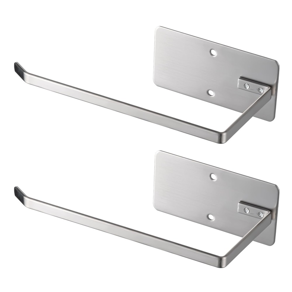 Stainless Steel Wall Mount Toilet Paper Holder 2-Pack
