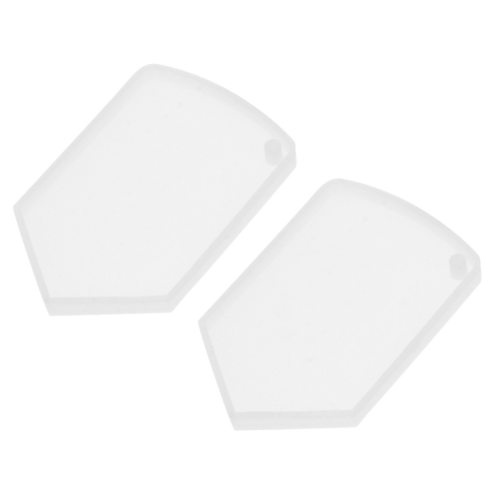 2-Piece Shield Epoxy Resin Pendant Mold with Hole Silicone