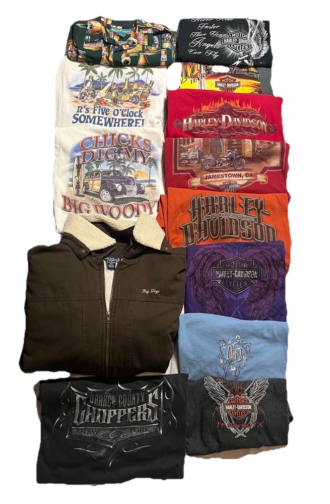 Vintage Y2K Harley-Davidson Big Dogs resell bundle/lot mens and women’s 13 piece