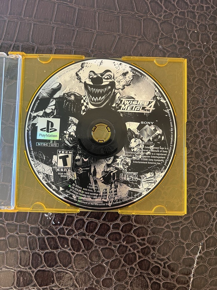 Twisted Metal 4 - Sony PlayStation 1 PS1 Disc Only Tested - Free Shipping