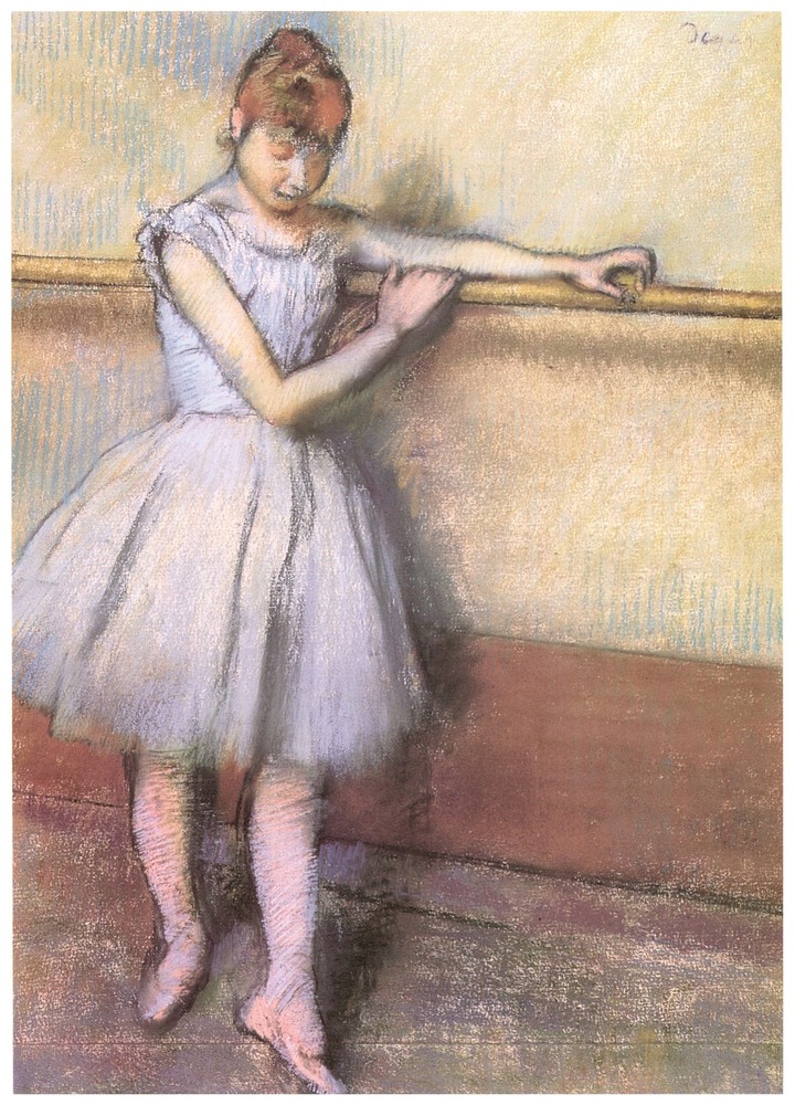 Decor Poster.Ballet school Design. Ballerina warming up. Shop Wall Art. 1873