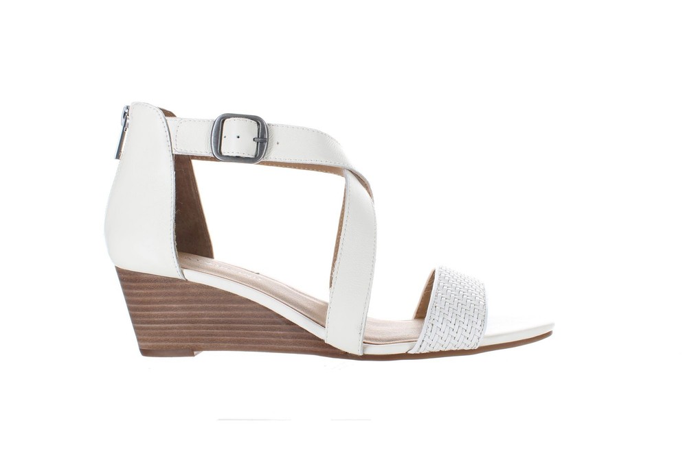 Lucky Brand Jenley Womens Size 10 Milk Ankle Strap Heels