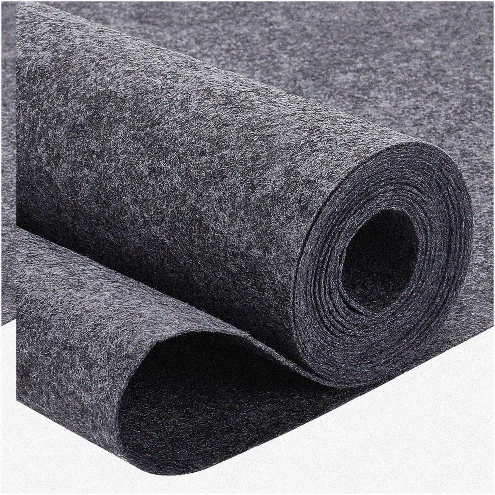 QuiltCraft Dark Gray Felt Rolls - 10ftx15.75in Non-Woven Fa