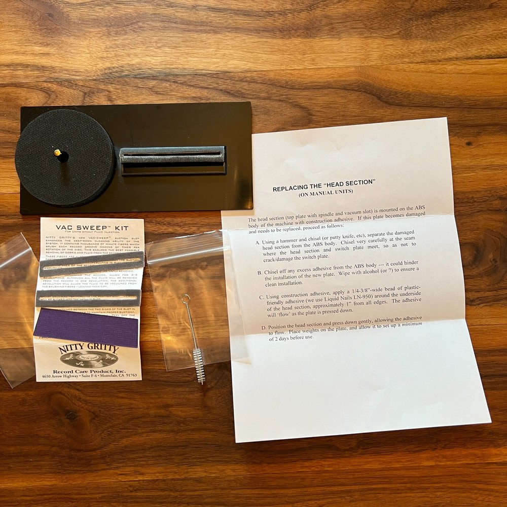 NEW Nitty Gritty Repair/Replacement Parts (Head Section, Vac Sweep Kit, etc.)