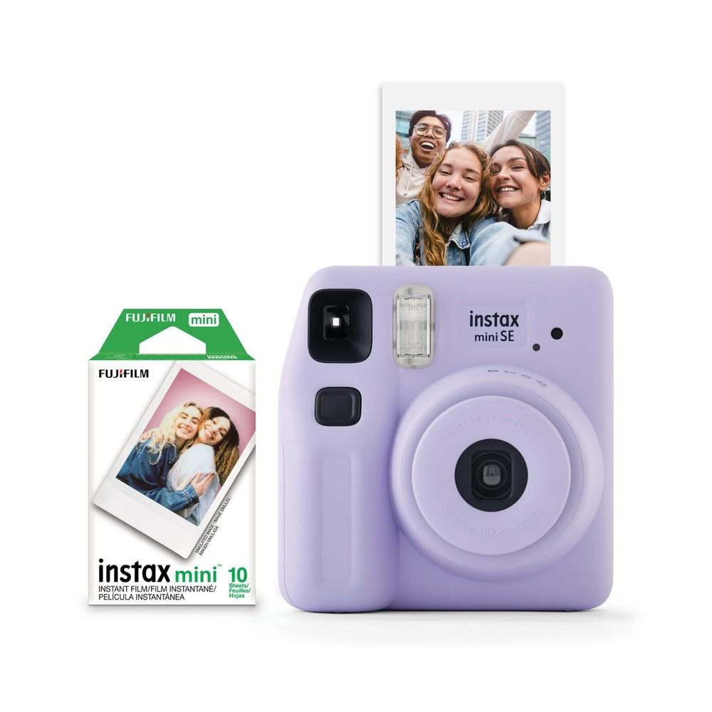 Fujifilm Instax Mini SE Instant Camera in Lavender with 10-Pack Mini Film