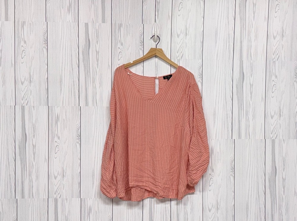 Jessica Simpson top womens size 2x long sleeve multicolored patterned pullover