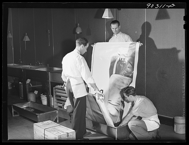 Washington DC FSA Photographic Laboratory 1941 Defense Bond Sales Photomural