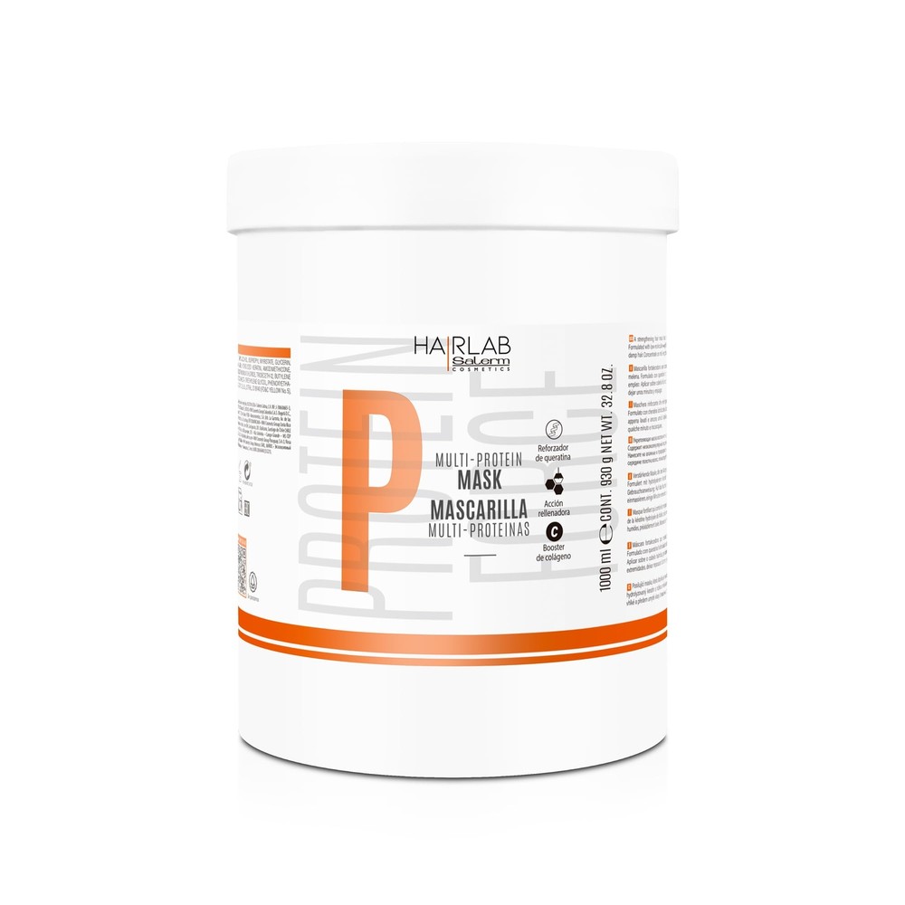 SALERM Multi-Proteins Hair Lab Mask for Damaged Hair 1000ml Restores & Replenishes