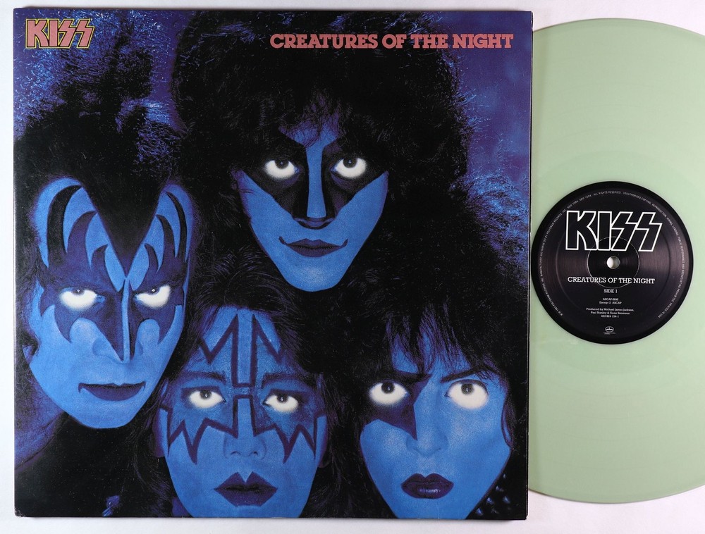 Kiss - Creatures Of The Night LP - Mercury Glow-In-The-Dark Wax VG++