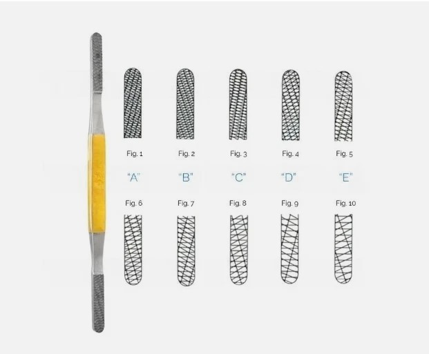 Fomon Bone File Nasal Rasp T/C ENT Set of 5 RhinoPlasty & Surgical Instruments
