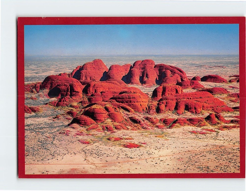 Postcard Aerial View of the Olgas Group Uluṟu-Kata Tjuṯa National Park Australia