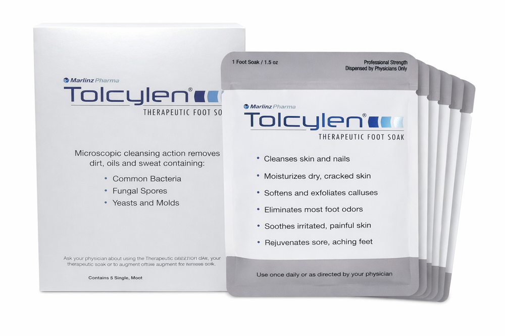 Tolcylen Therapeutic Foot Soak 5 Single Use 1.5oz Pouches NEW FAST SHIPPING