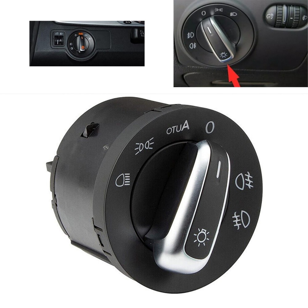 VW Golf Passat Touran 5ND941431B Fog Headlight Switch Knob Replacement