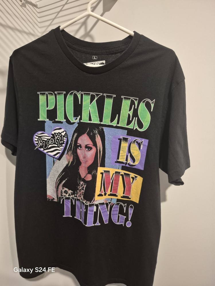 MTV Jersey Shore Snooki Pickles Is My Thing Graphic T-shirt LG Black