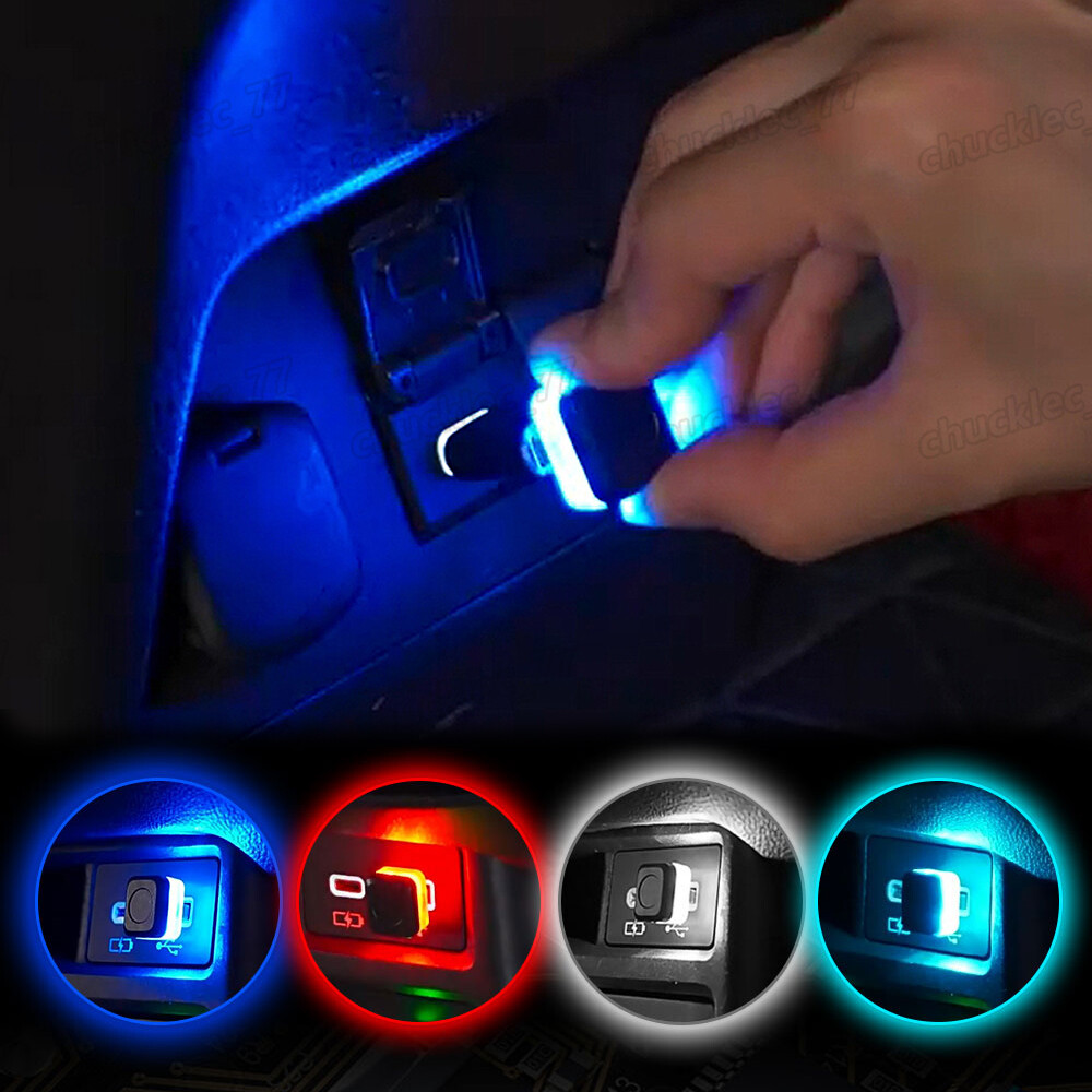 1 Piece Mini USB LED Car Interior Light Neon Atmosphere Ambient Lamp Accessories