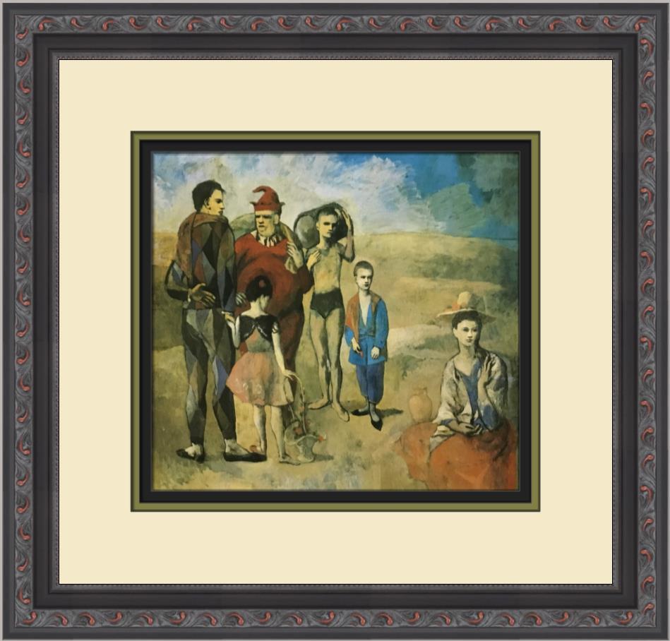 Pablo Picasso The Acrobats Custom Framed Print