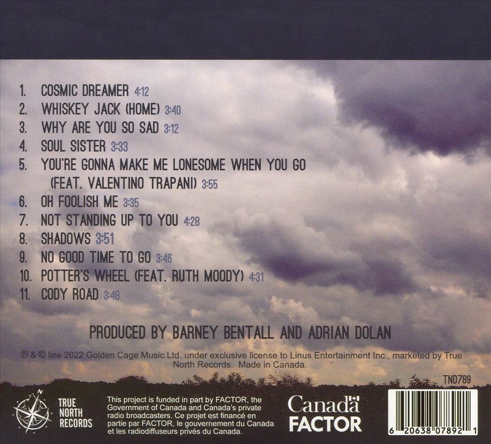 Barney Bentall Cosmic Dreamer New Cd
