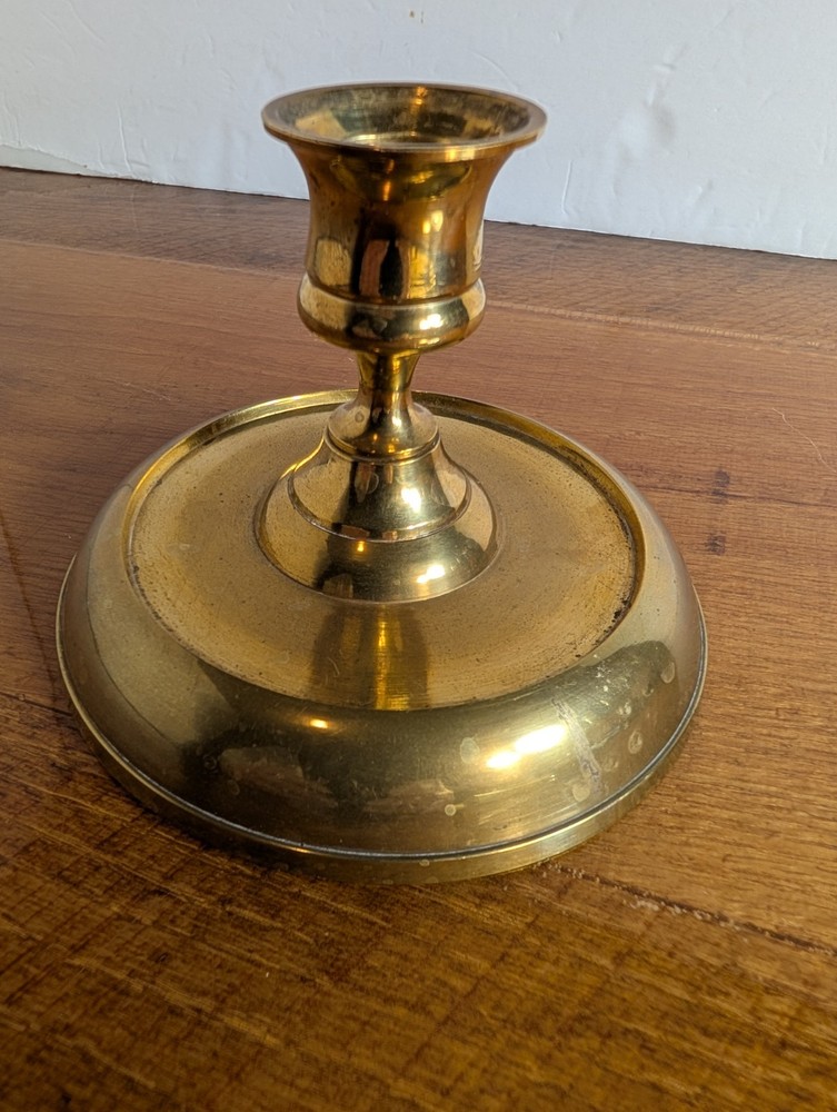 Vintage Brass Candlestick Holder - Taper Candle