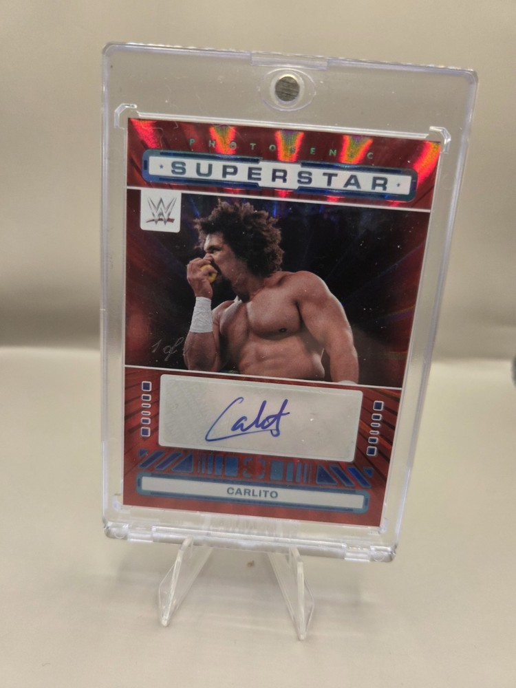 WWE Carlito 1/1 One Of One Autograph Limited Panini Photogenic