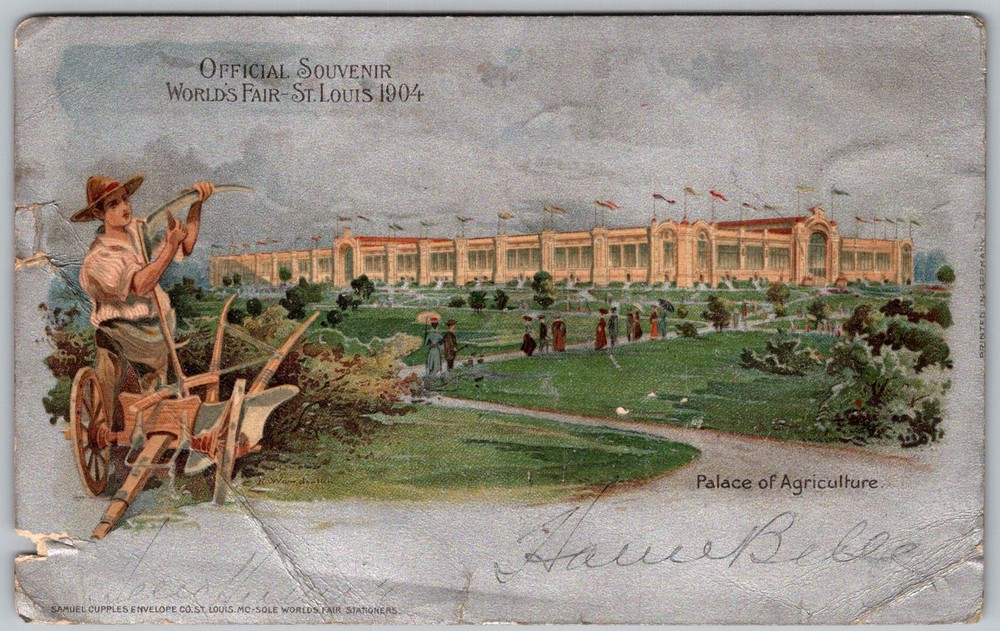 Antique Postcard Palace Of Agriculture St Louis, MO 1900s