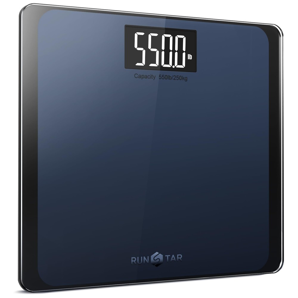 550lb Bathroom Digital Scale for Body Weight with Ultra-Wide Platform and Lar...
