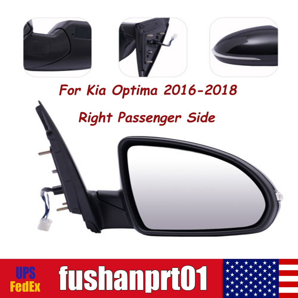 2016-2018 Kia Optima Right Side Passenger Rearview Mirror Replacement