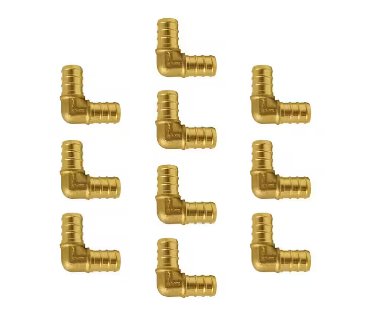 Apollo 1/2 in. Brass PEX-B Barb 90 Elbow (10-Pack)