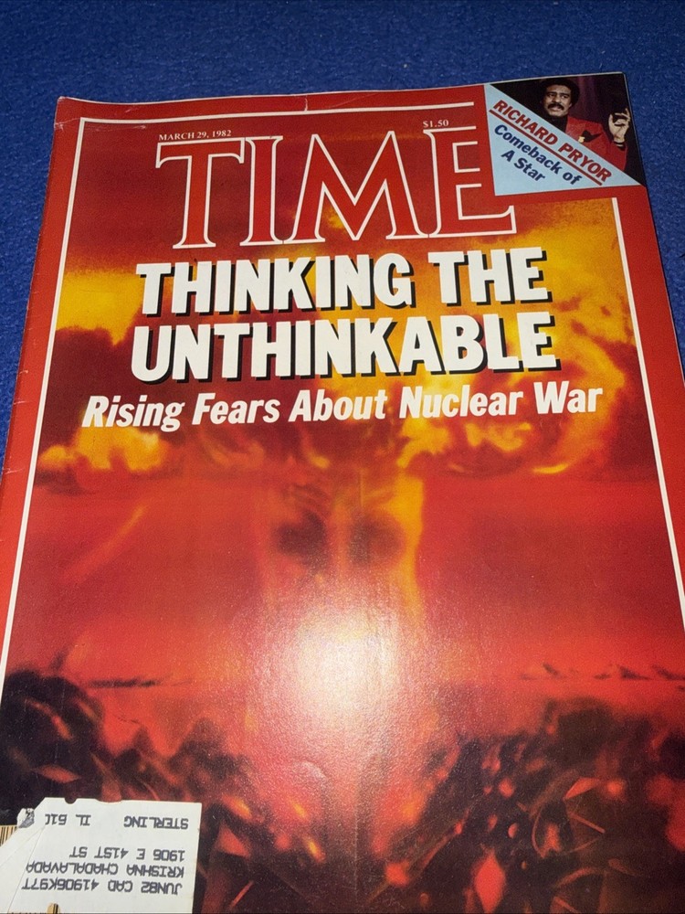TIME MAGAZINE - March 29 1982 - NUCLEAR WAR / The Day After / Richard Pryor