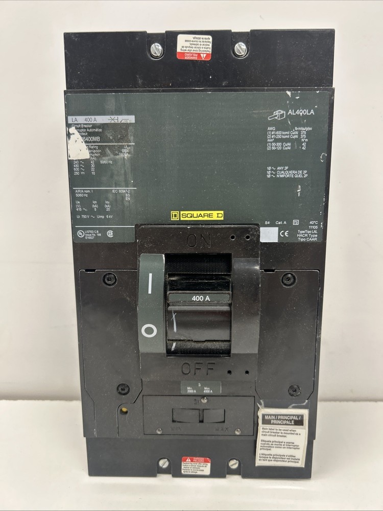 Square D LAL36400MB Circuit Breaker 400A 600V 3P