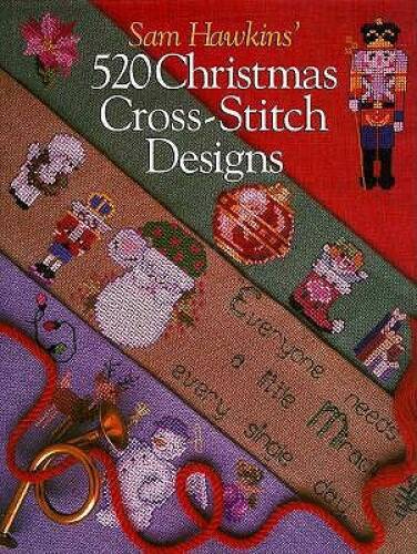 Sam Hawkins' 520 Christmas Cross-Stitch Design - Hardcover - VERY GOOD
