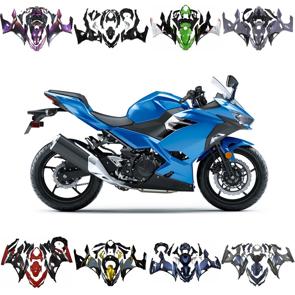 Full Bodywork For Kawasaki Ninja 400 2018 2019 2020 2021 2022 2023 ABS Fairings
