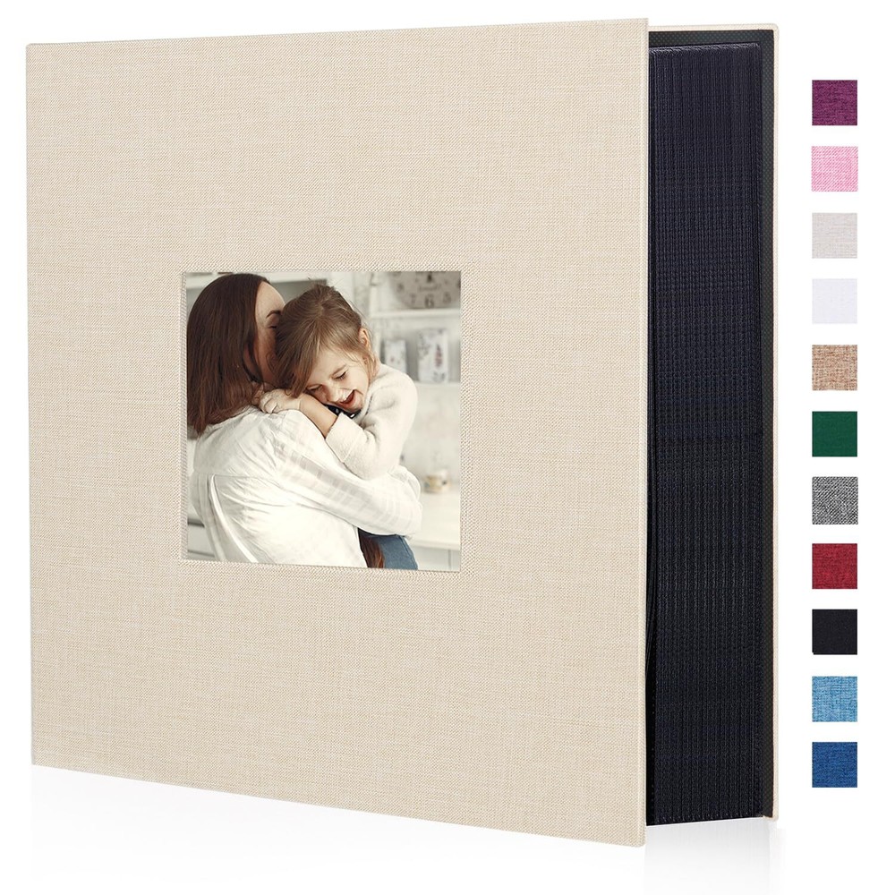 Fabric Photo Album 4x6 1000 Large Capacity for Family Wedding Anniversary Lin...