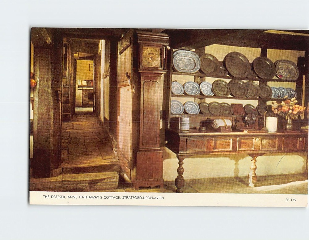 Postcard The Dresser Anne Hathaways Cottage Stratford upon Avon England
