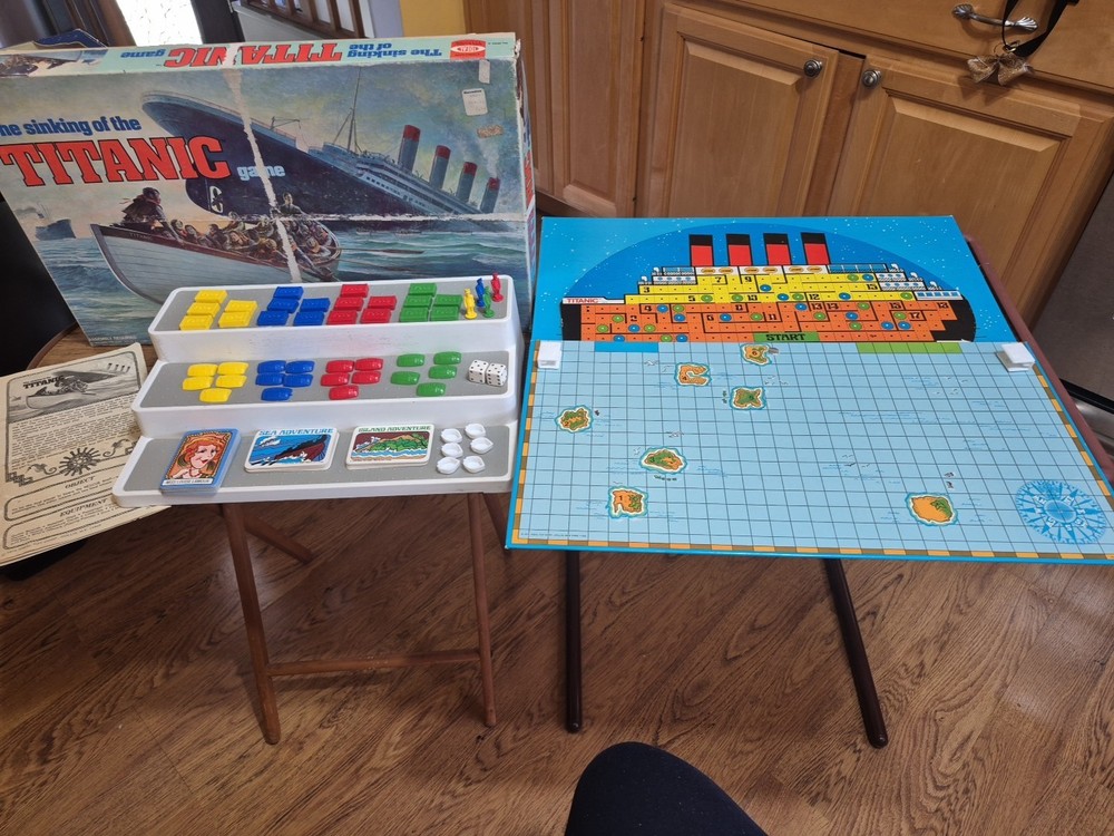 Vintage 1976 Ideal Games The Sinking Of The Titanic Board Game Complete