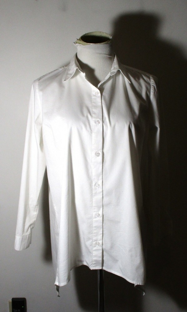 ZAC & RACHEL White Long Sleeve Blouse Women's Size S