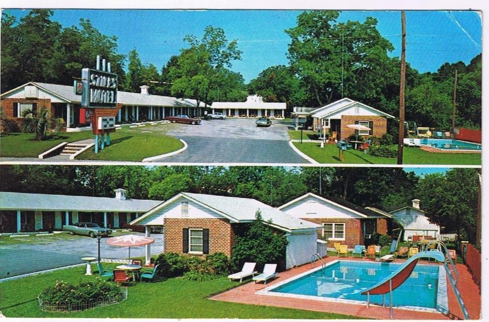 Georgia Postcard Statesboro Stiles Motel