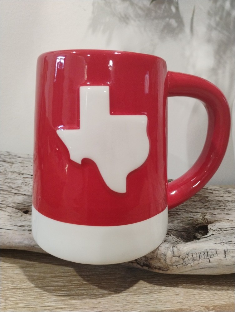 HEB Texas  Mug 17 Oz Red destination Holiday